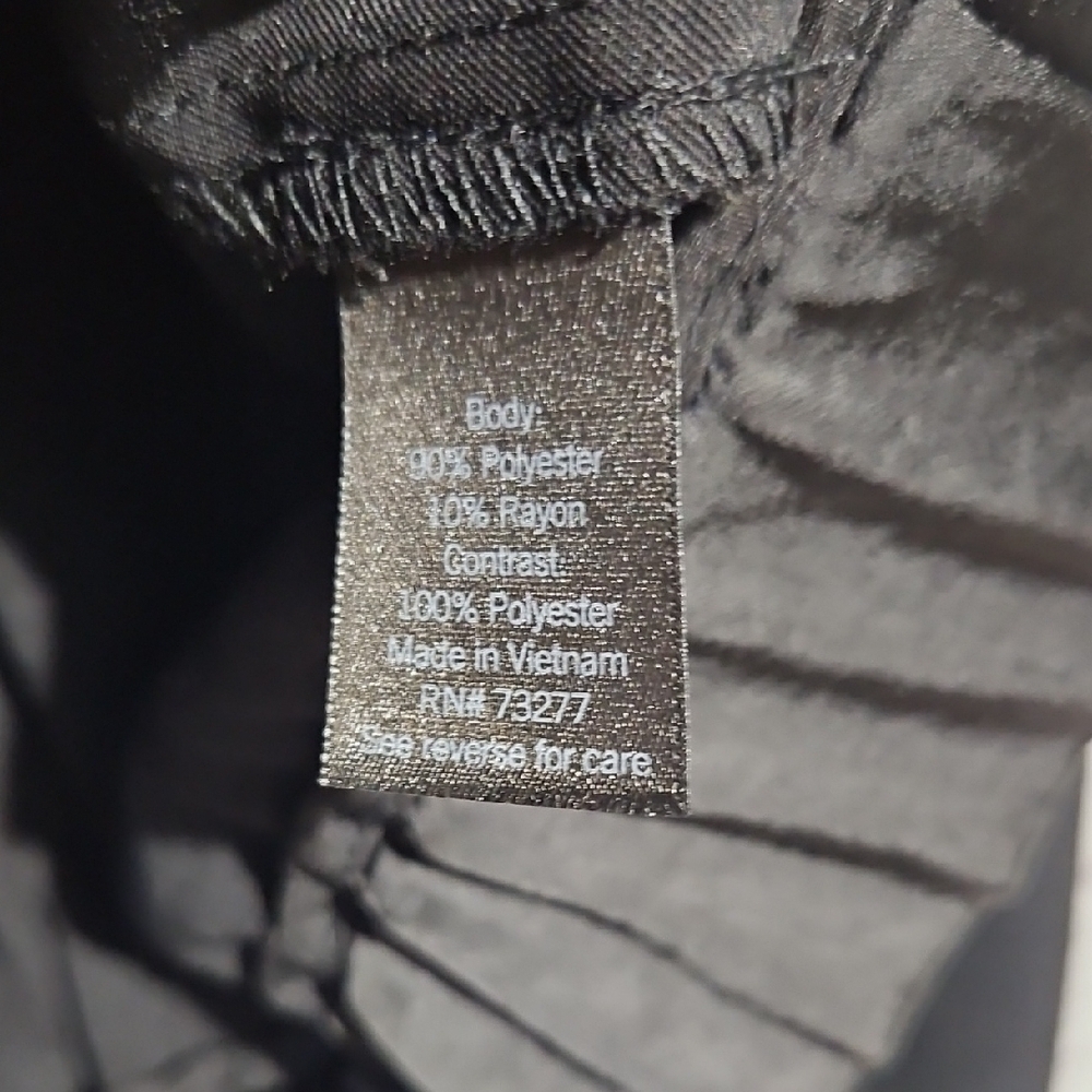 Simply Vera Vera Wang Black Satin Back Bomber Jacket - Picture 8 of 8